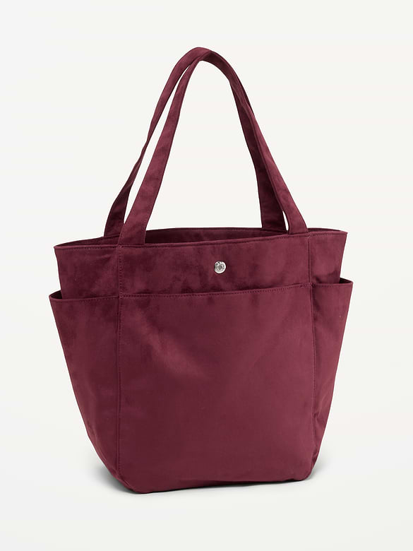 Faux-Suede Everyday Large Tote Bag