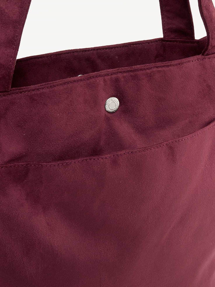 Image 4 of 4, Faux-Suede Everyday Large Tote Bag