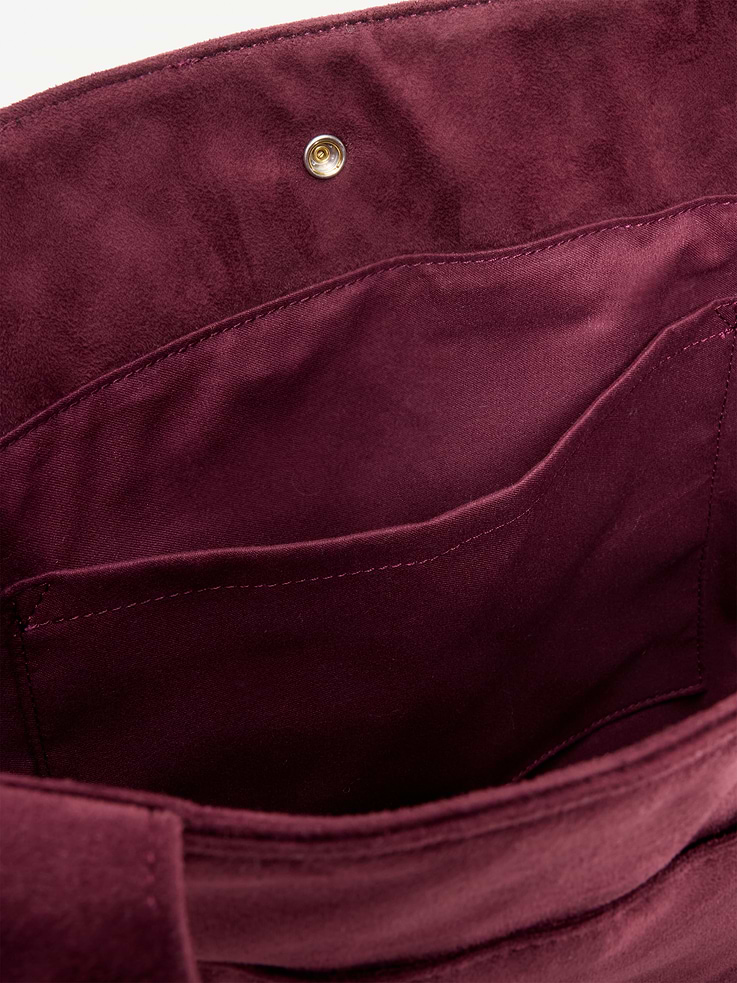 Image 3 of 4, Faux-Suede Everyday Large Tote Bag