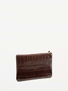 Image 3 of 5, Faux-Leather Wristlet