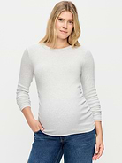 Image 1 of 2, A skimming fit that hugs your bod just right., crew neck, long sleeves, shirred sides for a flexible fit, Product #915825