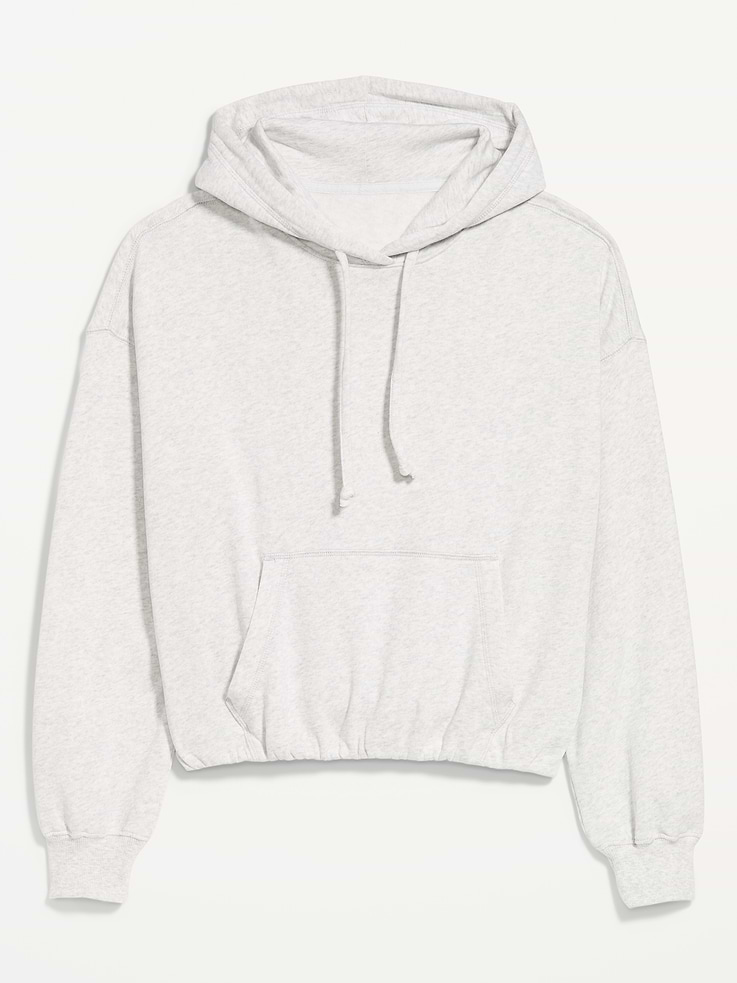 Image 4 of 6, SoComfy Bubble-Hem Hoodie Sweatshirt