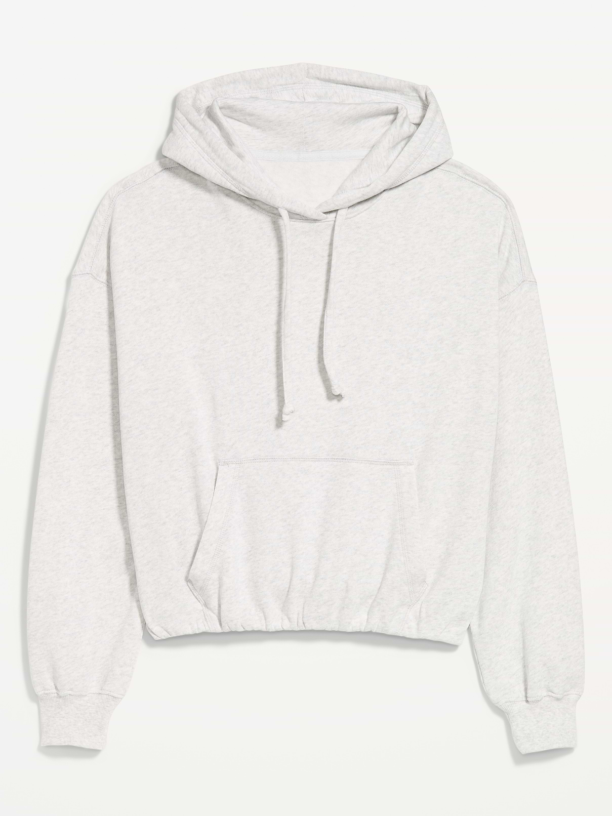 Image 1 of 2, The perfect-weight, never-taking-this-off fleece., built-in hood, drop-shoulder sleeves, kangaroo pocket, shirred cuffs, rib-knit trim, pullover style, Product #909557