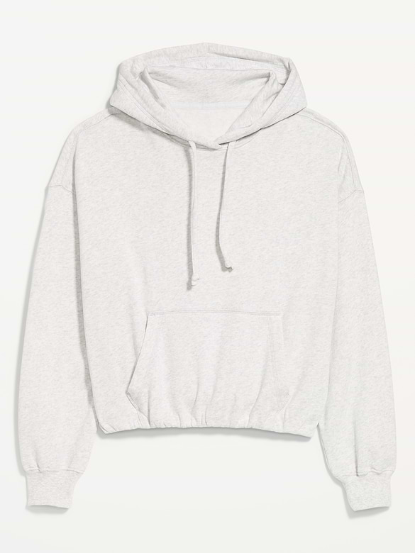 SoComfy Bubble-Hem Hoodie Sweatshirt