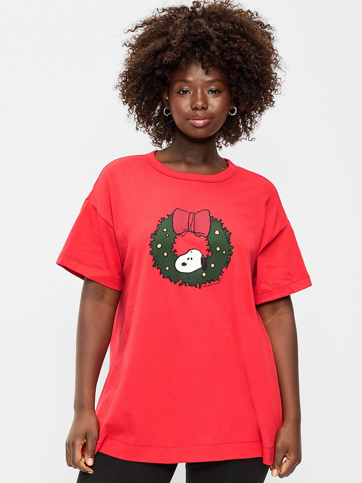 Image 6 de 9, T-shirt long surdimensionné Snoopy de Peanuts™