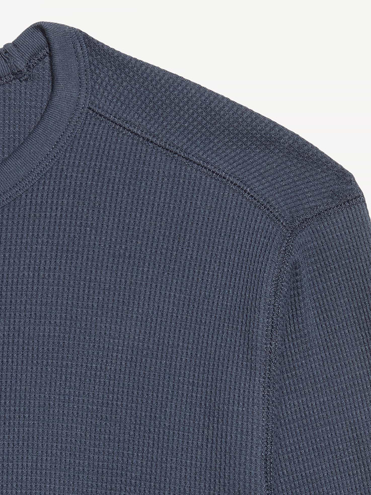 Image 4 of 4, Crew-Neck Waffle T-Shirt