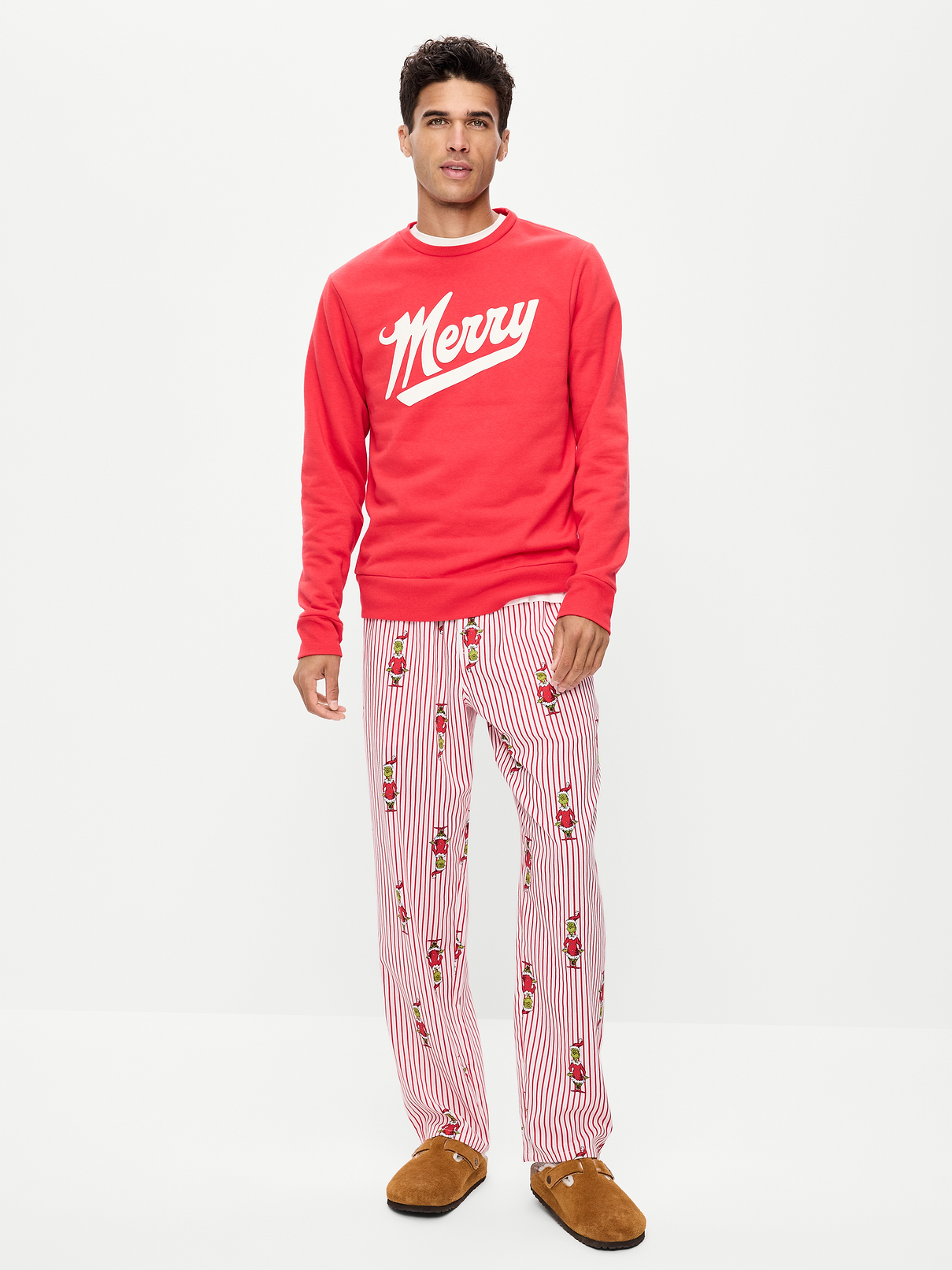 Image 2 of 3, Dr. Seuss™ Grinch Flannel Pajama Pants for Men