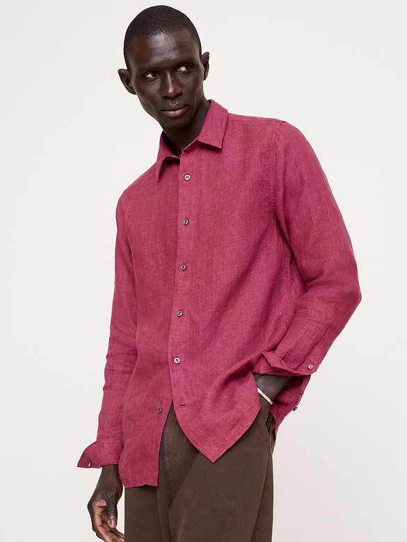 Slim-Fit Linen Shirt