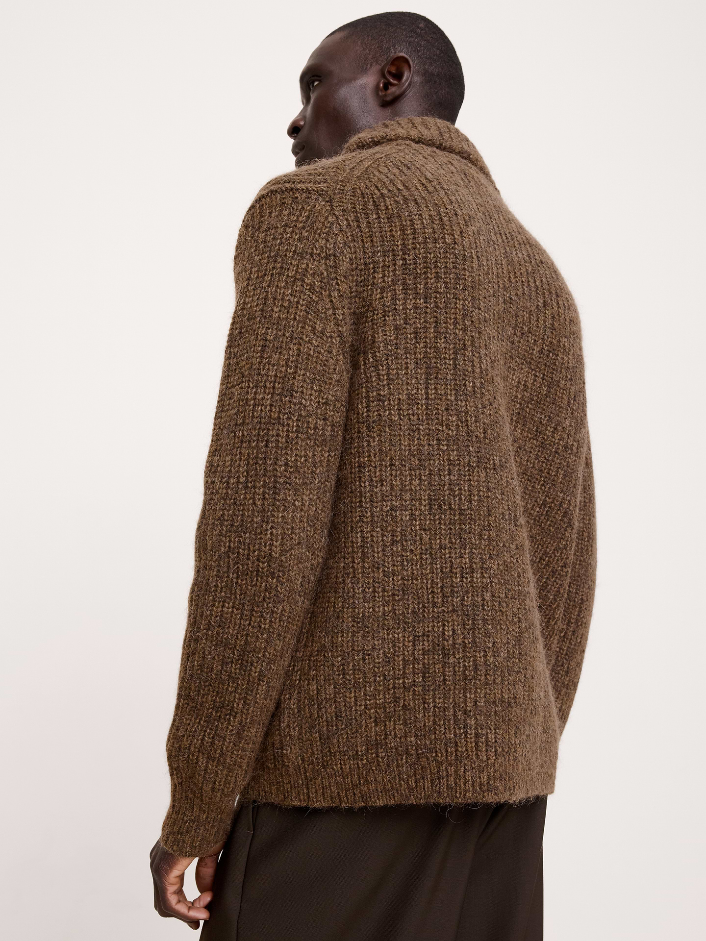 Image 3 of 6, Marled Wool-Blend Cardigan