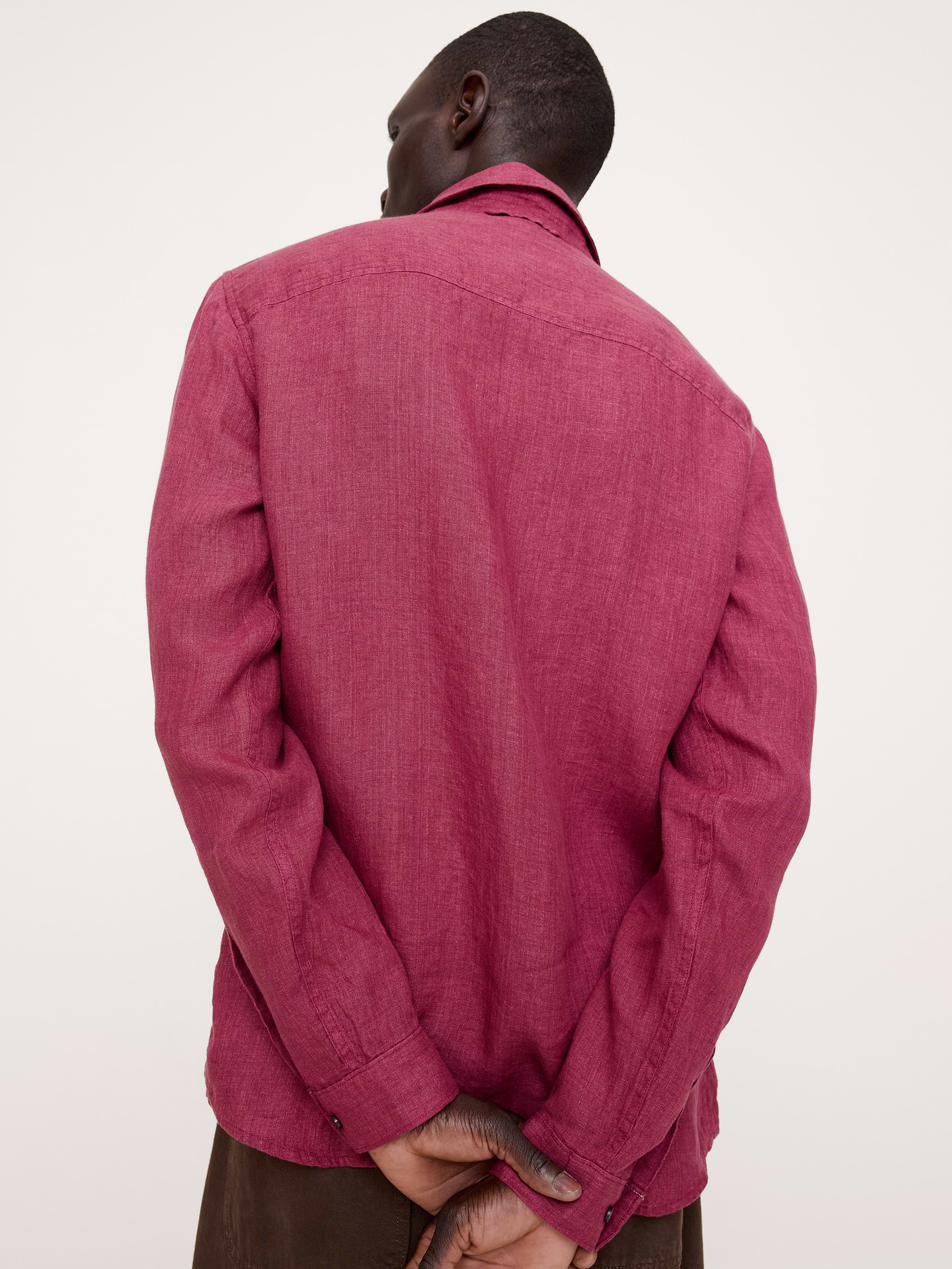 Image 2 de 8, Chemise ajustée en lin