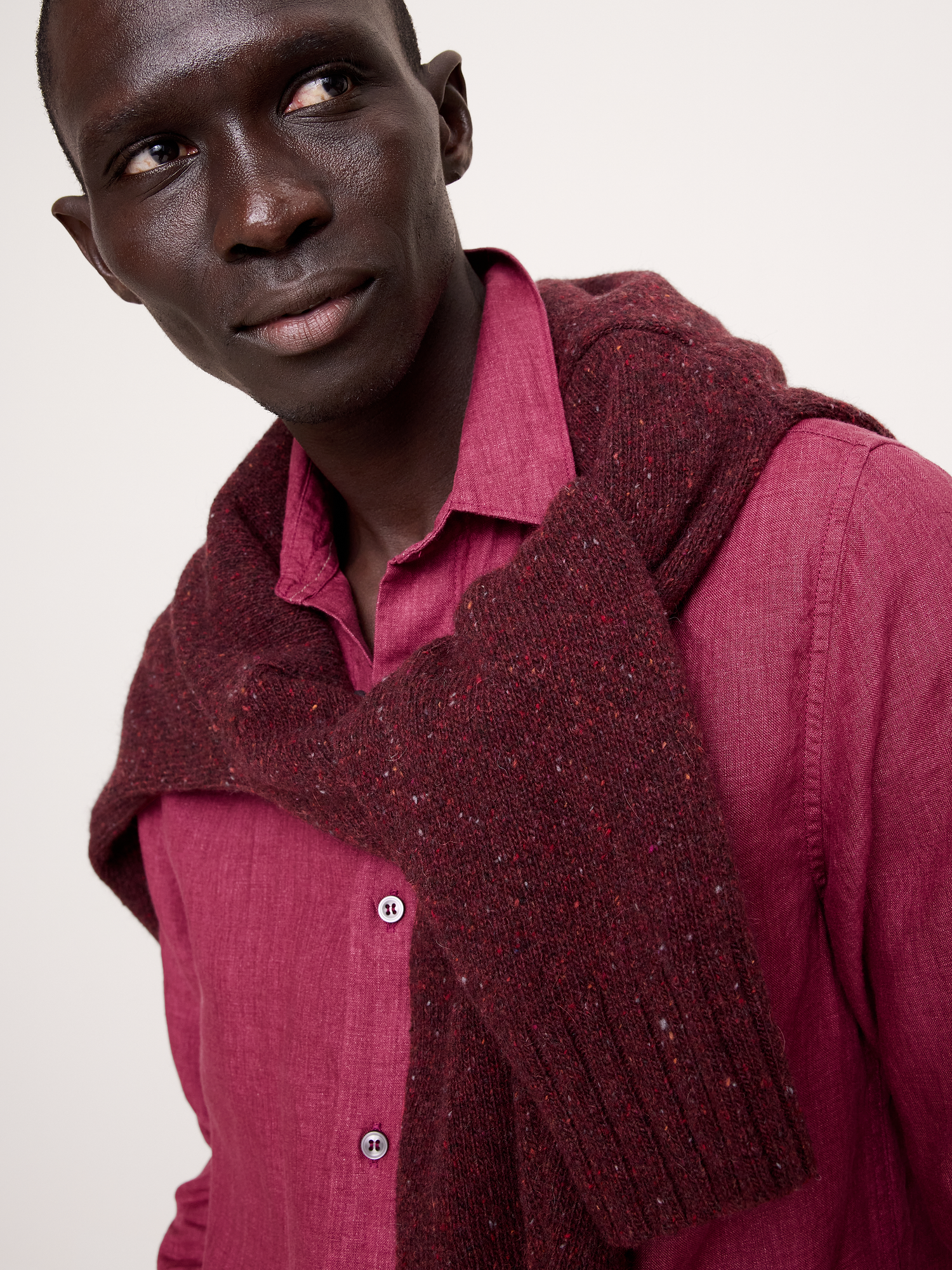 Image 3 de 8, Chemise ajustée en lin