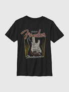 Image 1 of 4, Soft cotton T-shirt., Crewneck., Short sleeves., Officially licensed Fender Fender Madeworn graphic at front. Fifth Sun is an internationally recognized manufacturer of exclusive licensed graphic apparel and innovative fashions for premium brands like Star Wars, Disney, Marvel, and Nintendo., This item is printed on demand