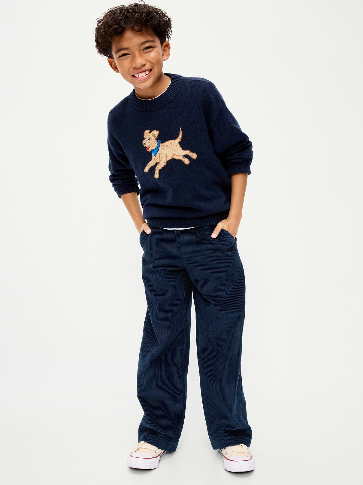 Image 3 of 4, Pull-On Baggy Corduroy Pants for Boys