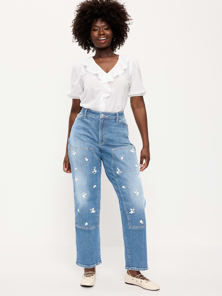 Image 7 of 10, Curvy High-Waisted OG Loose Jeans