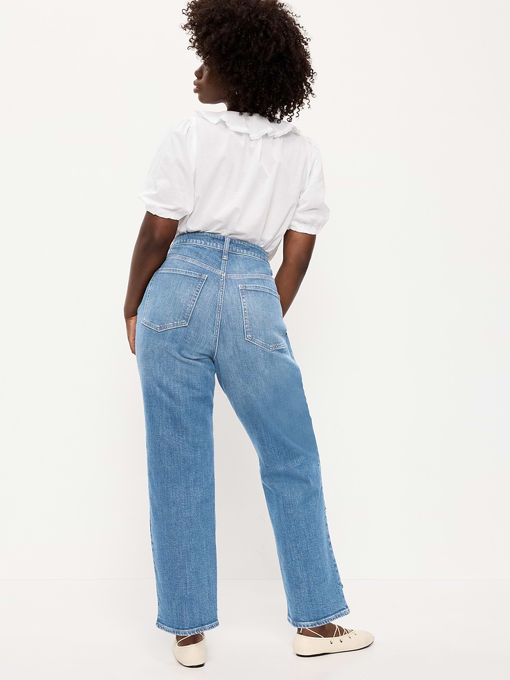 Image 8 of 10, Curvy High-Waisted OG Loose Jeans