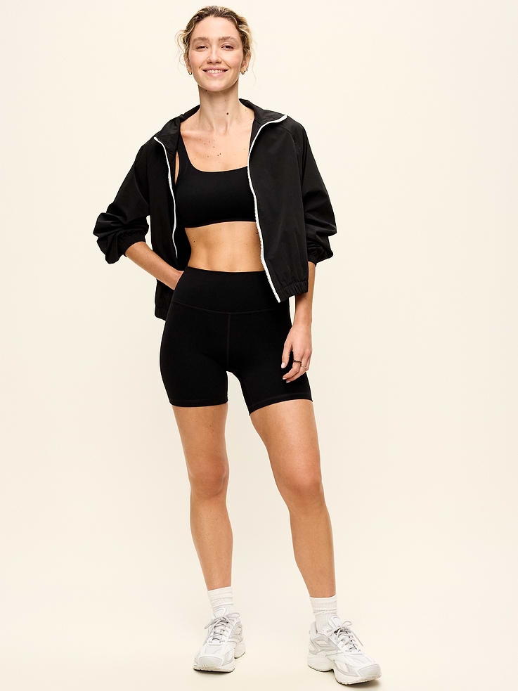 Image 2 of 8, High-Waisted StudioSmooth Biker Shorts -- 6-inch inseam