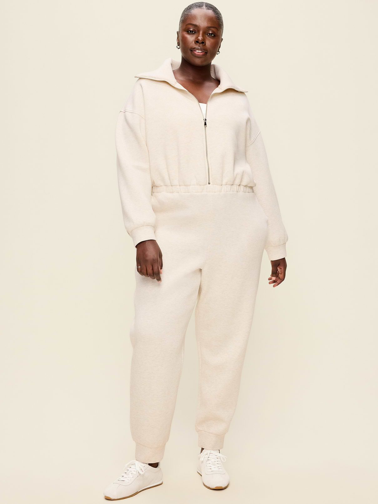 Bounce Fleece Long-Sleeve Jumpsuit | Old Navy