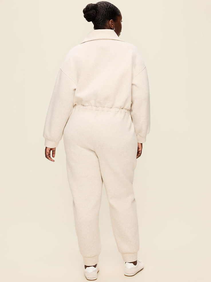 Image 9 of 9, Bounce Fleece Long-Sleeve Jumpsuit