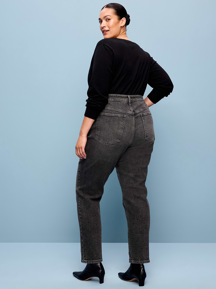 Image 8 of 8, High-Waisted OG Straight Ankle Jeans