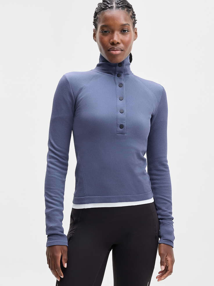 Image 1 of 8, FOR: Training in cold weather climates, FEEL: Seamless construction for maximum comfort and minimal chafing, FAVE: Thumbholes hold sleeves in place and keep warmth in, Product #1178766