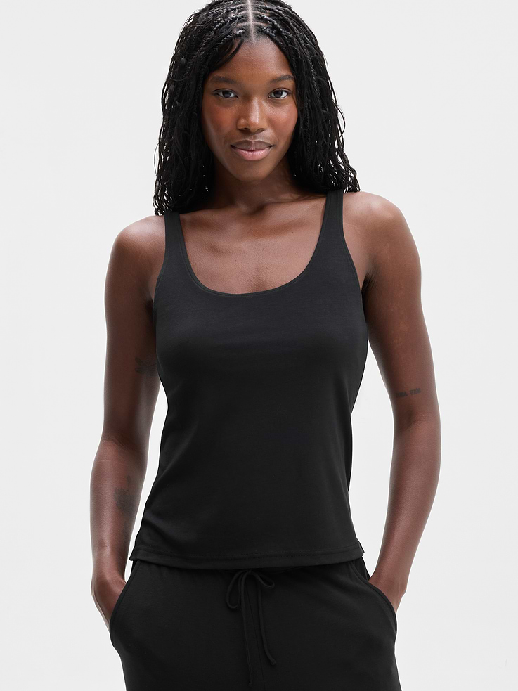 Image 1 of 6, FOR: Sleep, lounging, and slow mornings, FEEL: Cloud-soft TENCEL™ Modal with breathable stretch, FAVE: Built-in shelf bra for light support while you sleep, Product #1179352