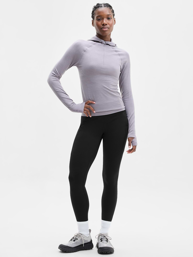 Image 1 of 7, FOR: Training in cold weather climates, FEEL: Polar Fleece fabric is soft and cozy with stretch, FAVE: Zip pockets secure your essentials, Product #1182497
