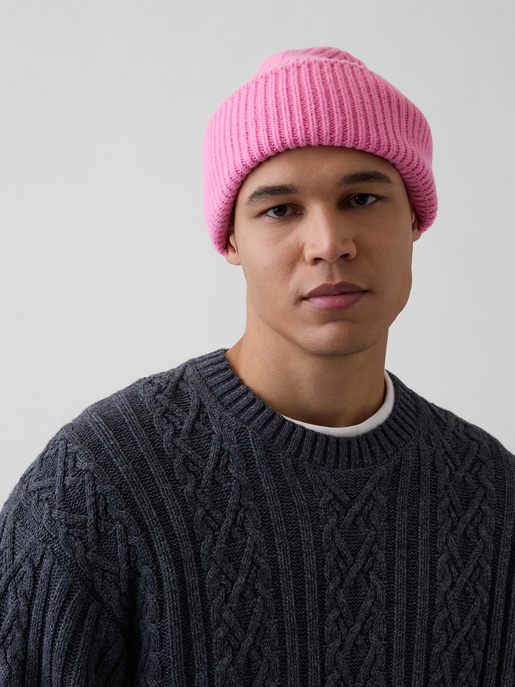 Image 2 of 3, CashSoft Chunky Beanie