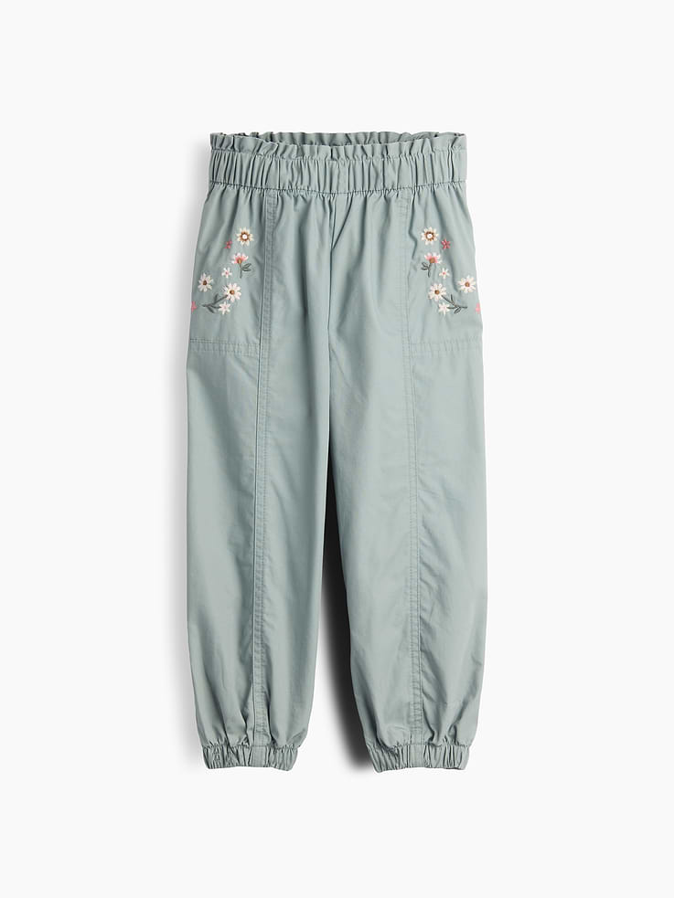 Image 2 of 4, Baby & Toddler Poplin Pull-On Joggers