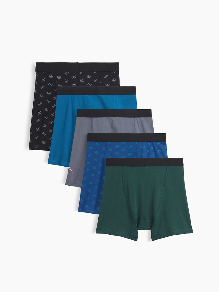 Image 2 of 3, Kids Star Wars Organic Stretch Cotton Boxer Briefs (5-Pack)