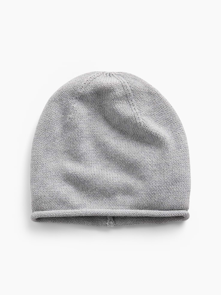 Image 1 of 3, Soft knit cotton beanie., Rolled hem., Product #912235