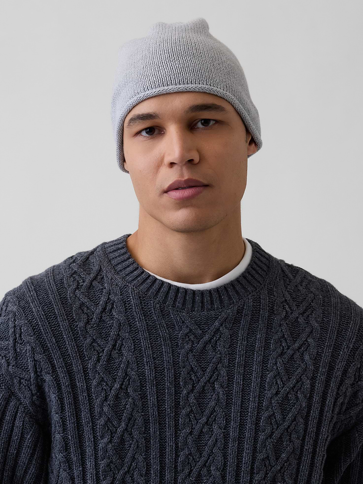 Image 2 of 3, 100% Cotton Beanie