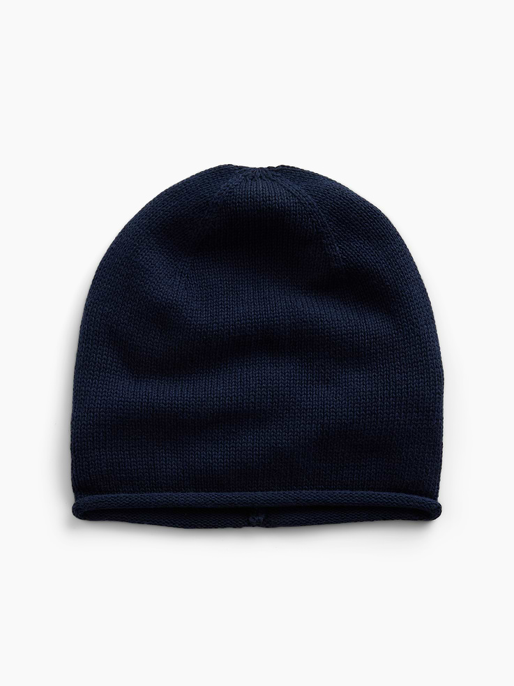 Image 1 of 3, Soft knit cotton beanie., Rolled hem., Product #912235