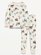 Image 2 of 3, Printed Unisex Snug-Fit Pajama Set for Toddler & Baby