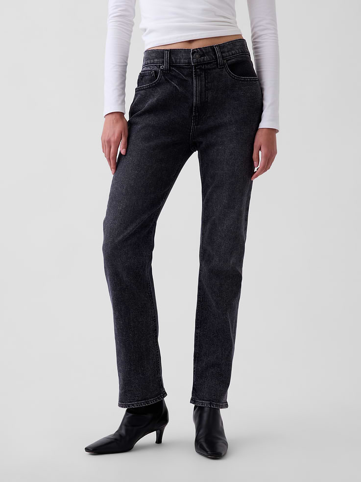 Image 2 of 6, High Rise '90s Slim Straight Jeans