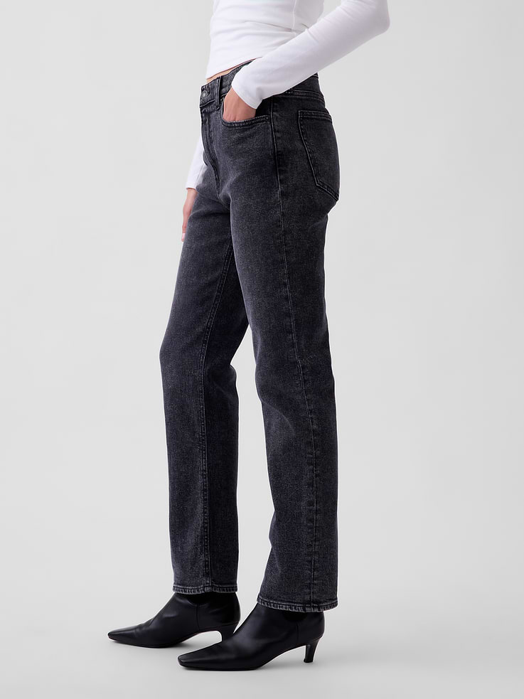 Image 3 of 6, High Rise '90s Slim Straight Jeans
