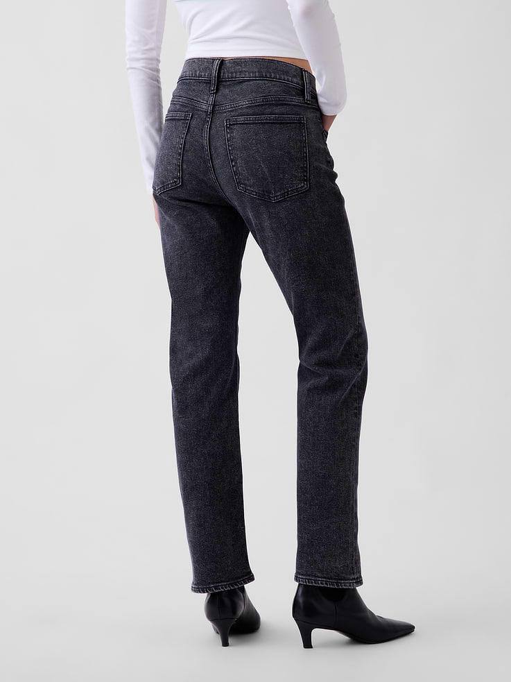 Image 4 of 6, High Rise '90s Slim Straight Jeans