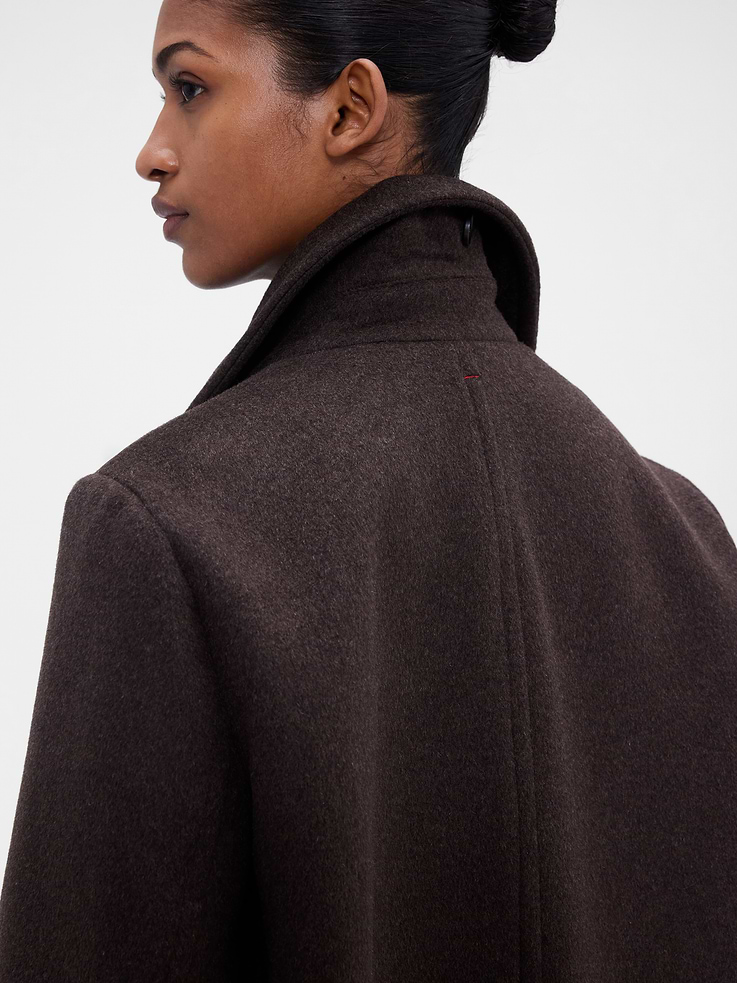 Image 4 of 10, Gap × Victoria Beckham Oversized Wool-Blend Peacoat