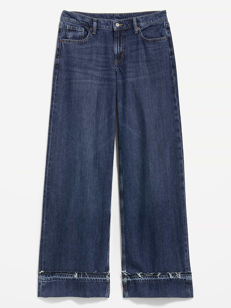 Image 7 of 7, Low-Rise Baggy Wide-Leg Jeans