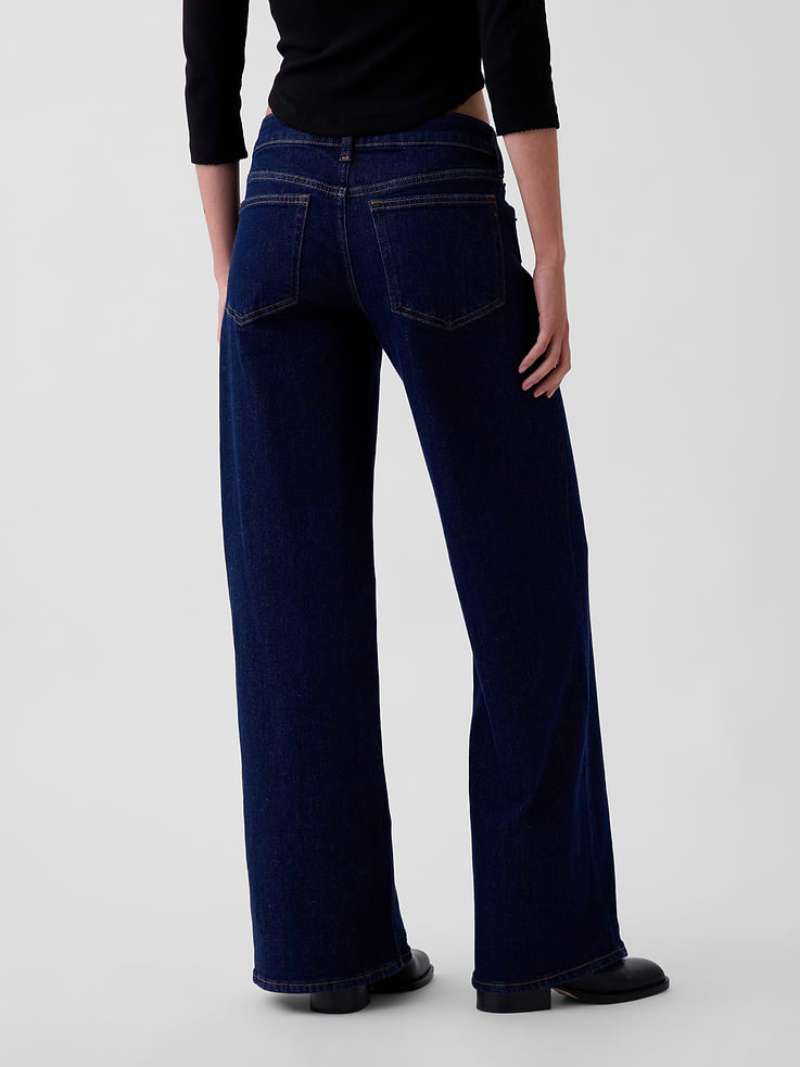 Image 5 of 7, Low Rise Stride Wide-Leg Jeans