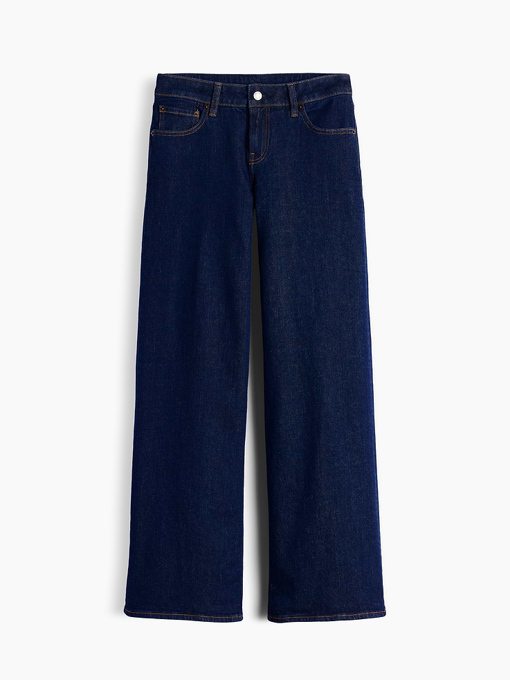 Image 7 of 7, Low Rise Stride Wide-Leg Jeans