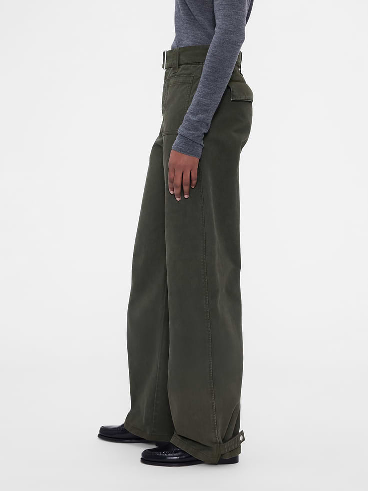 Image 3 of 10, Gap × Victoria Beckham High Rise Utility Pants
