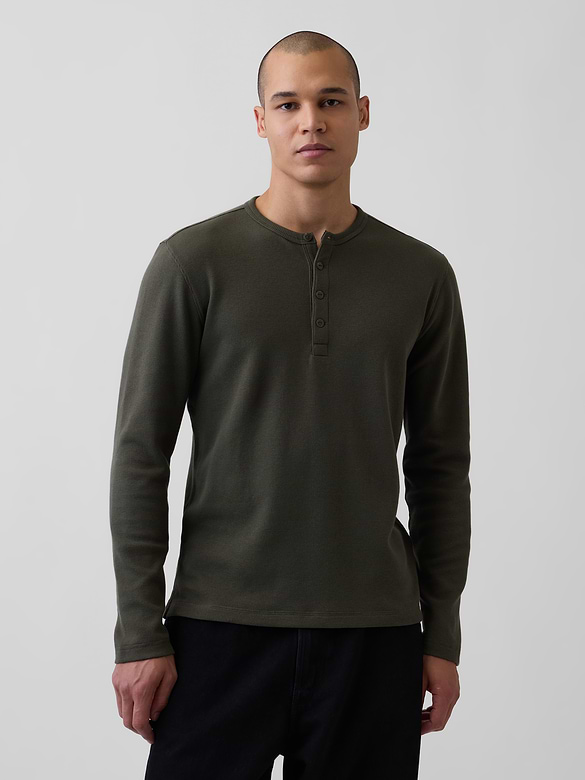Waffle Henley T-Shirt