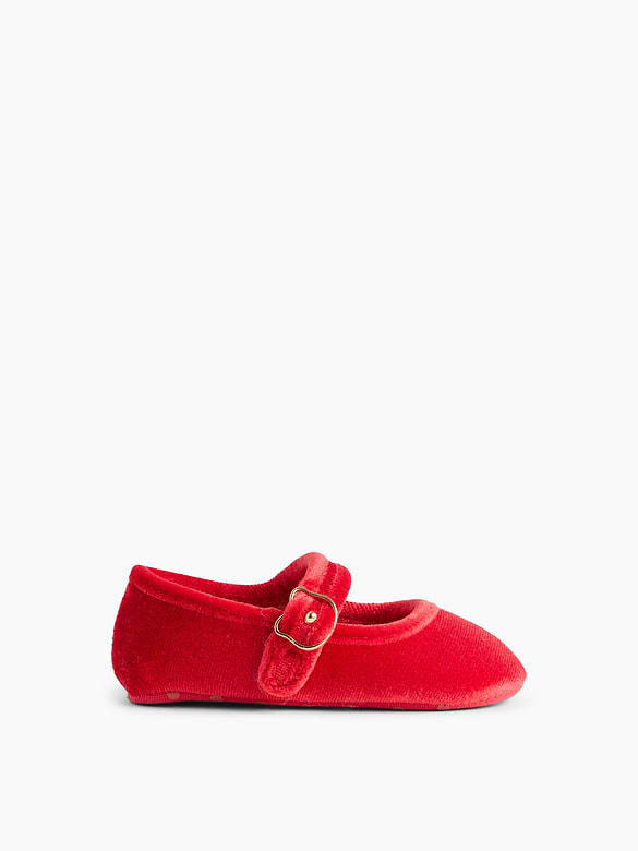 Baby Velvet Mary Jane Shoes