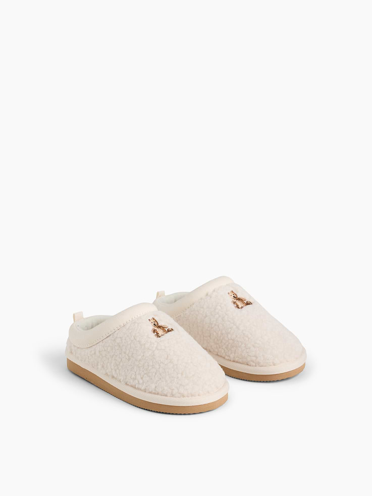 Image 2 of 5, Toddler Brannan Bear Sherpa Clog Slippers