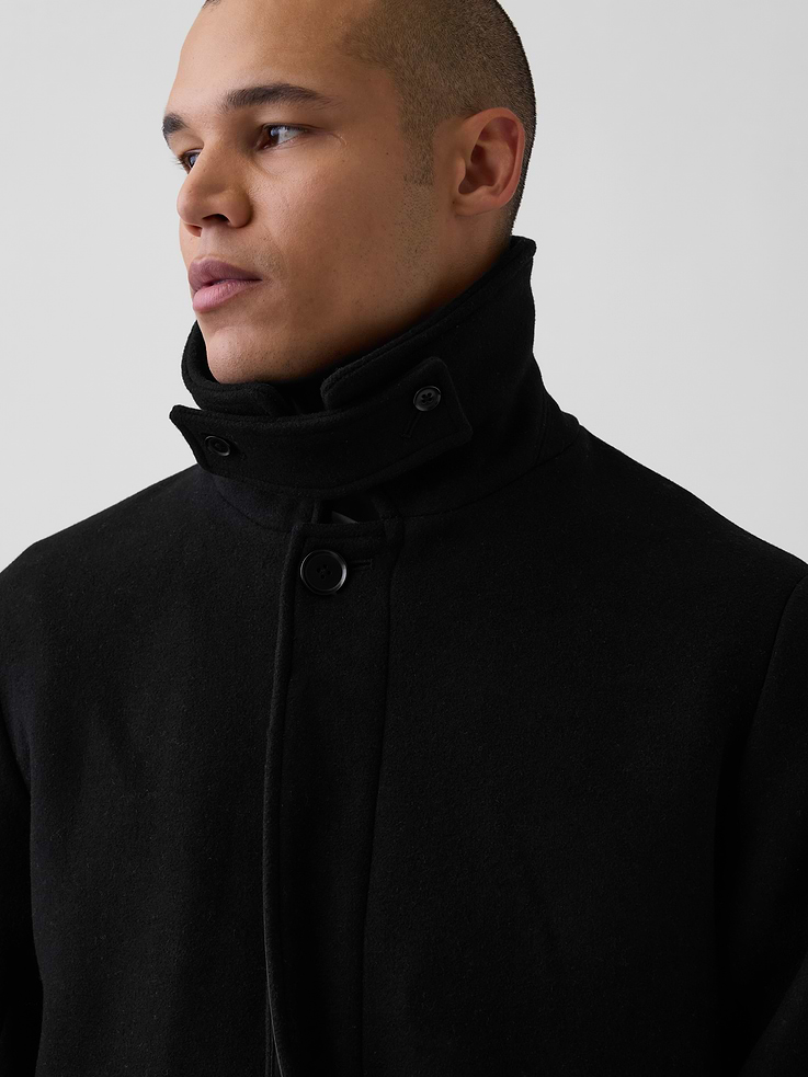 Image 4 of 5, Wool-Blend Car Coat