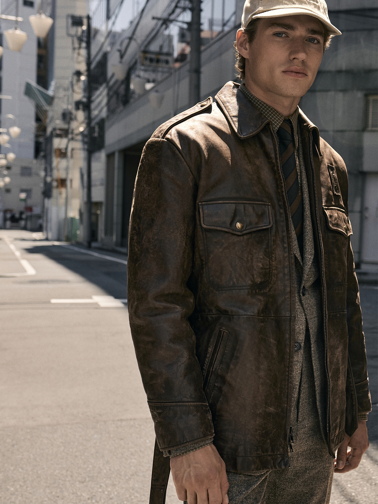 Leather Belted Field Jacket | Banana Republic