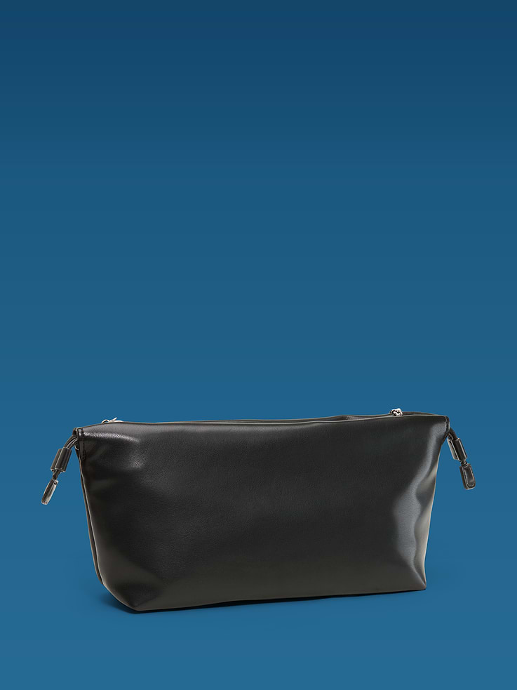 Image 3 of 6, Old Navy x Altuzarra Vegan Leather Drawstring Baguette Bag