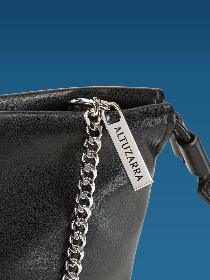 Image 4 of 6, Old Navy x Altuzarra Vegan Leather Drawstring Baguette Bag