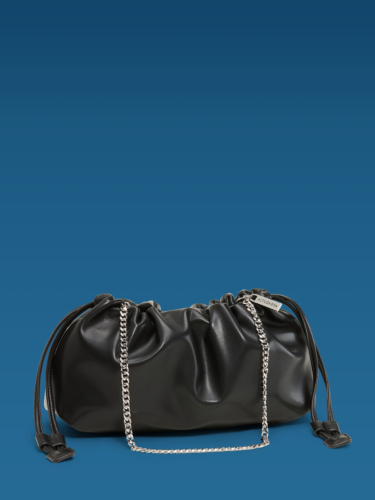 Old Navy x Altuzarra Vegan Leather Drawstring Baguette Bag | Old Navy