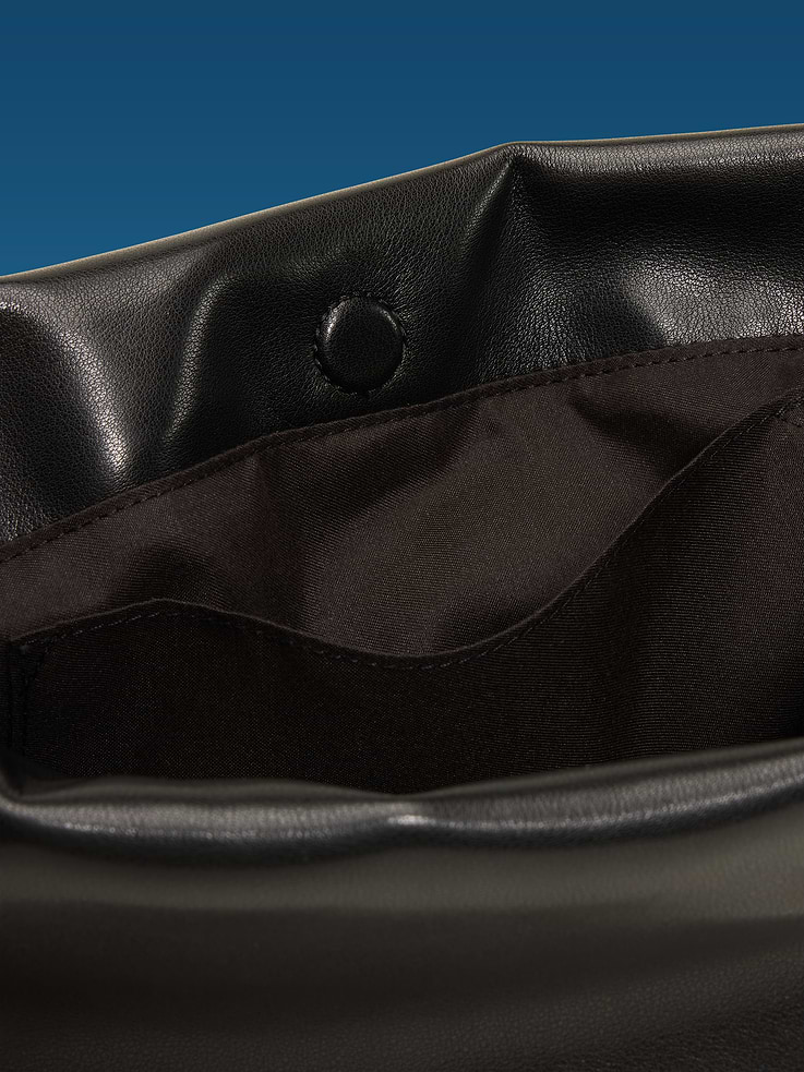 Image 6 of 6, Old Navy x Altuzarra Vegan Leather Drawstring Baguette Bag